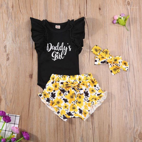 born baby girls outfits romper+shorts+headband dad letter print girl flower sweet style summer clothing 0-18m sets, White
born baby girls outfits romper+shorts+headband dad letter print girl flower sweet style summer clothing 0-18m sets, White