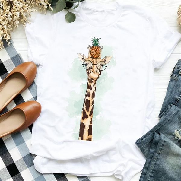cartoon fruit giraffe printing casual womens t shirt print 90s trend tee female clothes top, White
cartoon fruit giraffe printing casual womens t shirt print 90s trend tee female clothes top, White