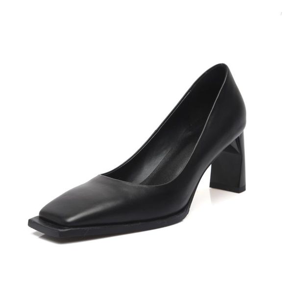 dress shoes mkkhou fashion single lady 2021 spring leather square head abnormals heel 7cm high heels office ladies commuter, Black
dress shoes mkkhou fashion single lady 2021 spring leather square head abnormals heel 7cm high heels office ladies commuter, Black