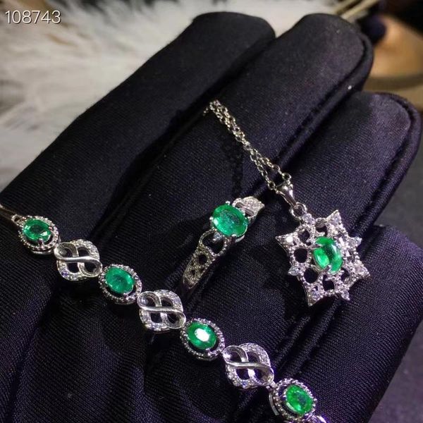 bracelet, earrings & necklace restoring lovely geometry s925 silver natural green emerald gem ring pendant bracelet gemstone jewelry set gir, Black
bracelet, earrings & necklace restoring lovely geometry s925 silver natural green emerald gem ring pendant bracelet gemstone jewelry set gir, Black