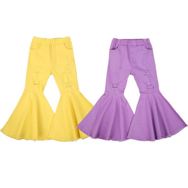 kids girl flare pants autumn spring ruffle trousers solid color ripped hole keep warm winter fall high waist bell-bottomed jeans, Blue
kids girl flare pants autumn spring ruffle trousers solid color ripped hole keep warm winter fall high waist bell-bottomed jeans, Blue