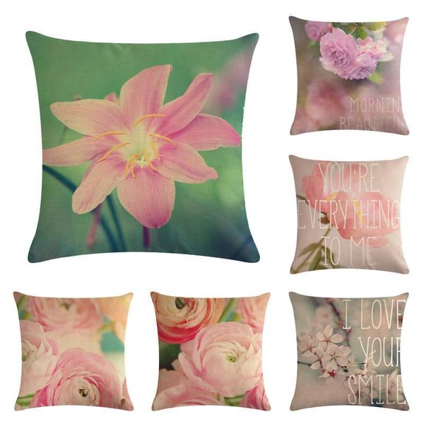 cushion/decorative pillow modern country style pink flower tulip linen cotton cushion cover decorative sofa car chair case textile rose 3d t
cushion/decorative pillow modern country style pink flower tulip linen cotton cushion cover decorative sofa car chair case textile rose 3d t