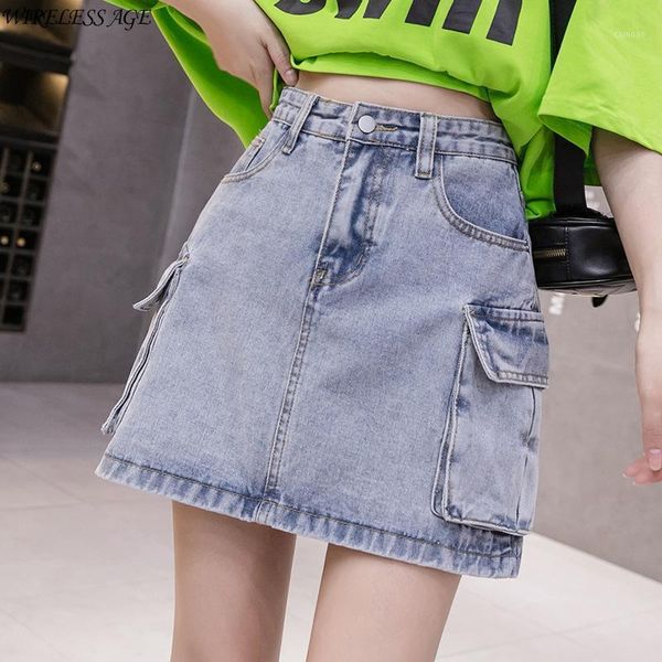 skirts wireless age denim skirt a line workwear retro slimming multi pocket 2021 korean style women's chic fashion wild, Black
skirts wireless age denim skirt a line workwear retro slimming multi pocket 2021 korean style women's chic fashion wild, Black