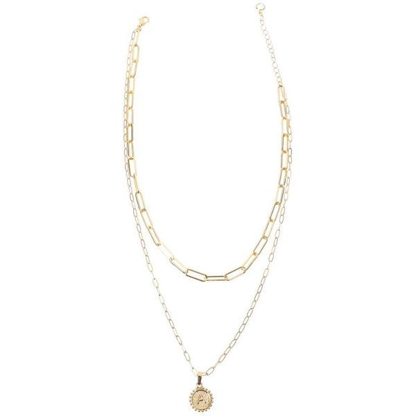 pendant necklaces 1pc double delicate layer necklace golden gift for woman (golden), Silver
pendant necklaces 1pc double delicate layer necklace golden gift for woman (golden), Silver