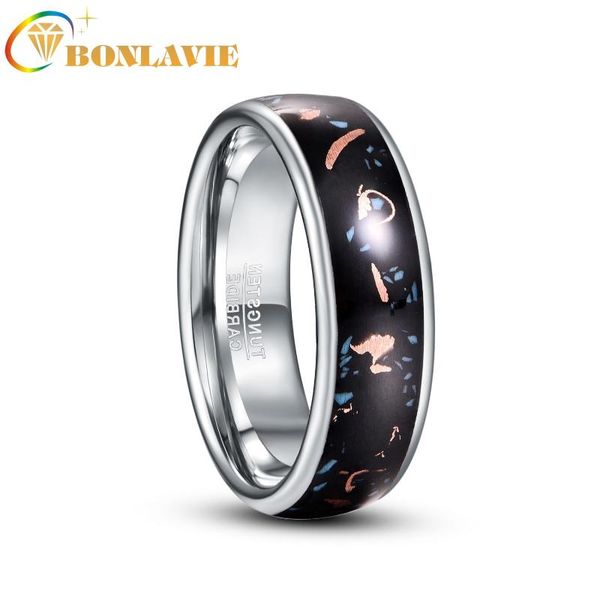 wedding rings bonlavie copper scraps embellishment tungsten carbide black engagement ring jewelry for men, Slivery;golden
wedding rings bonlavie copper scraps embellishment tungsten carbide black engagement ring jewelry for men, Slivery;golden