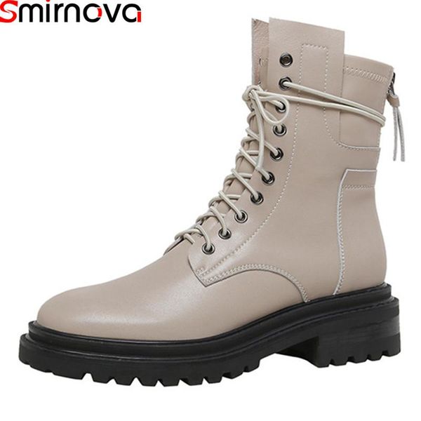 boots smirnova 2021 arrival women brand genuine leather thick heels square toe lace up autumn winter ankle, Black
boots smirnova 2021 arrival women brand genuine leather thick heels square toe lace up autumn winter ankle, Black
