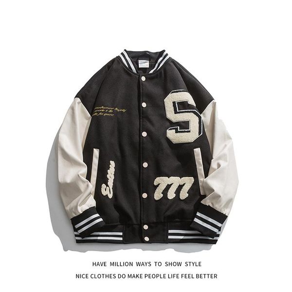 men's jackets arrival spring and autumn patchwork emrboid letterman baseball bomber jacket unincouple stadium award coat street, Black;brown
men's jackets arrival spring and autumn patchwork emrboid letterman baseball bomber jacket unincouple stadium award coat street, Black;brown