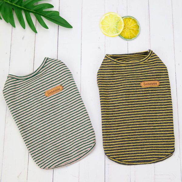 striped pet dog spring summer t-shirt vest clothing from s to xxl puppy dogs costume coat apparel
striped pet dog spring summer t-shirt vest clothing from s to xxl puppy dogs costume coat apparel
