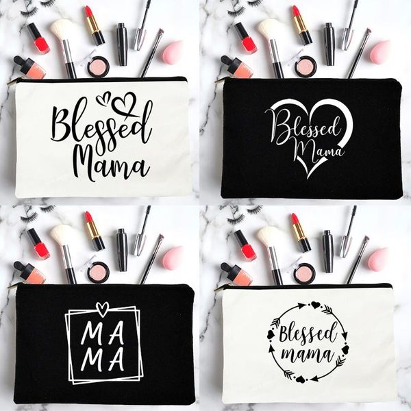 cosmetic bags & cases blessed mama women canvas bag fashion zipper makeup pouch handbag lipstick toiletries storage mother's day gift
cosmetic bags & cases blessed mama women canvas bag fashion zipper makeup pouch handbag lipstick toiletries storage mother's day gift