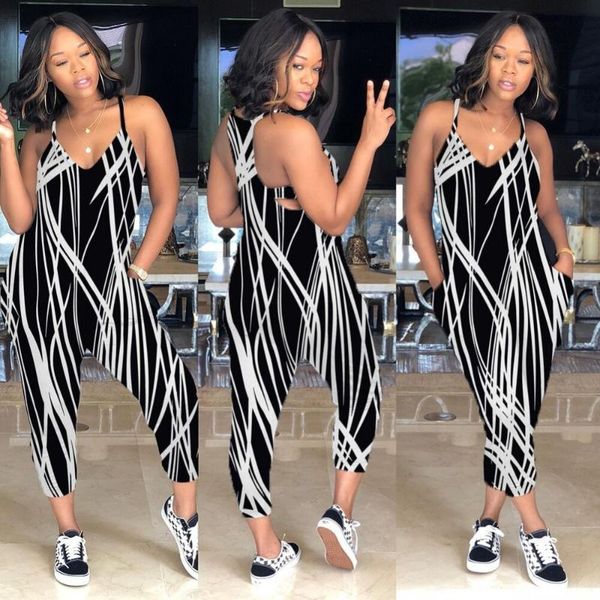 women's jumpsuits & rompers ahvit colorful gradient loose casual deep v neck spaghetti strap hollow romper women off the shoulder mdy10, Black;white
women's jumpsuits & rompers ahvit colorful gradient loose casual deep v neck spaghetti strap hollow romper women off the shoulder mdy10, Black;white