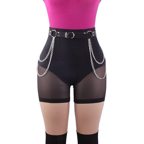 belts pub female leather skirt punk gothic rock harness waist metal chain body bondage hollow belt accessories for lady, Black;brown
belts pub female leather skirt punk gothic rock harness waist metal chain body bondage hollow belt accessories for lady, Black;brown