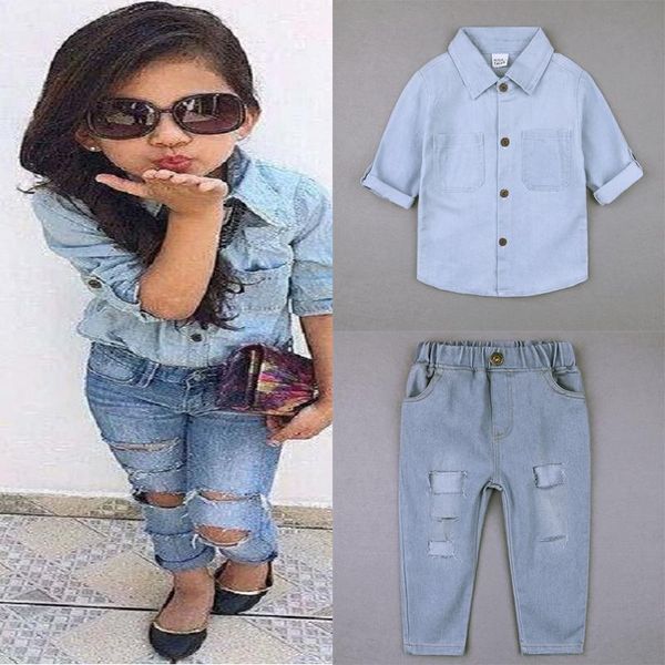 clothing sets kids suit denim toddler outfits children's costume t-shirt+jeans pants 2pcs girls fashion clothes set girl 0 to 7 years, White
clothing sets kids suit denim toddler outfits children's costume t-shirt+jeans pants 2pcs girls fashion clothes set girl 0 to 7 years, White