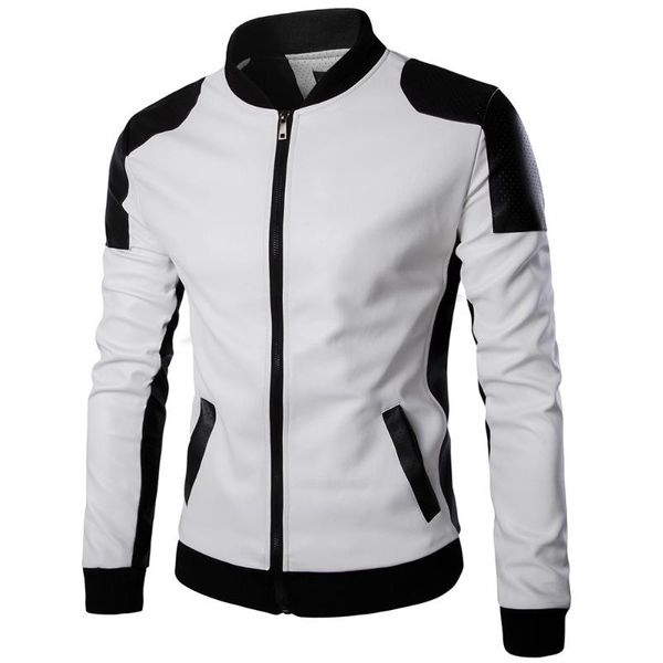 men's jackets motorcycle leather jacket men stand collar zipper coat patchwork fashion clothing hip hop streetwear casaco masculino, Black;brown
men's jackets motorcycle leather jacket men stand collar zipper coat patchwork fashion clothing hip hop streetwear casaco masculino, Black;brown