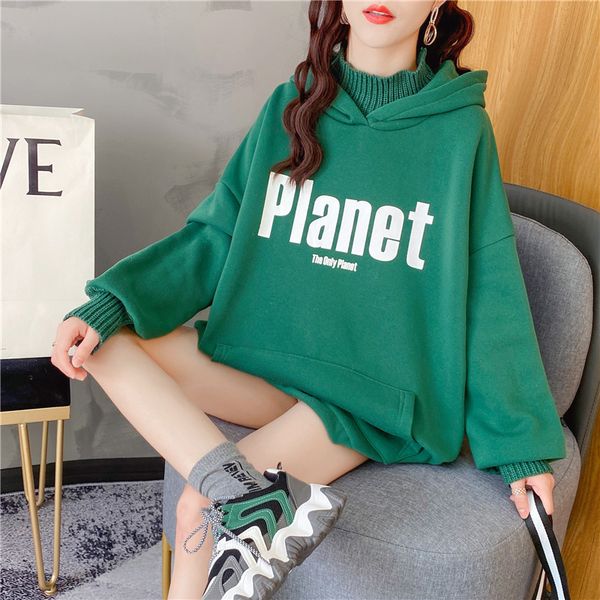 k9949 (milk silk composite) korean version plush winter thickened student loose sweater female, Blue;black
k9949 (milk silk composite) korean version plush winter thickened student loose sweater female, Blue;black