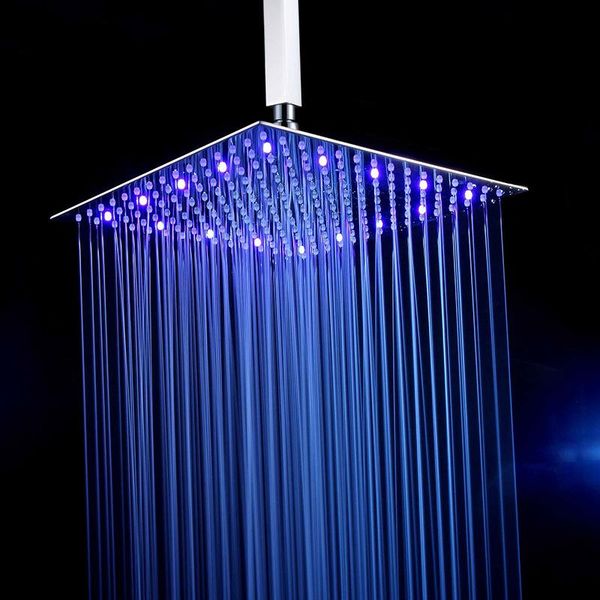 bathroom shower sets luxury chrome led rainfall head stainless steel square color changing lights water flow generates electrici
bathroom shower sets luxury chrome led rainfall head stainless steel square color changing lights water flow generates electrici