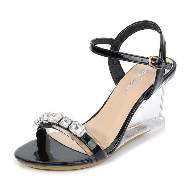 womens open toe rhinestones sandals slingbacks wedge high clear transparent heel shoes 3colors plus size 34-43 2021, Black
womens open toe rhinestones sandals slingbacks wedge high clear transparent heel shoes 3colors plus size 34-43 2021, Black