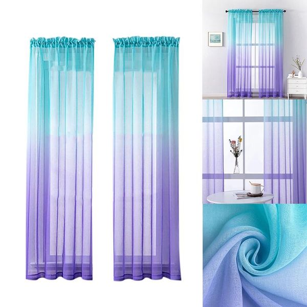 curtain & drapes 2pcs gradient color tulle curtains for living room bedroom voile window treatment panels home decor
curtain & drapes 2pcs gradient color tulle curtains for living room bedroom voile window treatment panels home decor