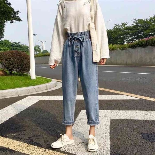 jeans women harem denim simple high pleated waist buttons students ankle-length all-match loose 3xl plus size harajuku fashion, Blue
jeans women harem denim simple high pleated waist buttons students ankle-length all-match loose 3xl plus size harajuku fashion, Blue