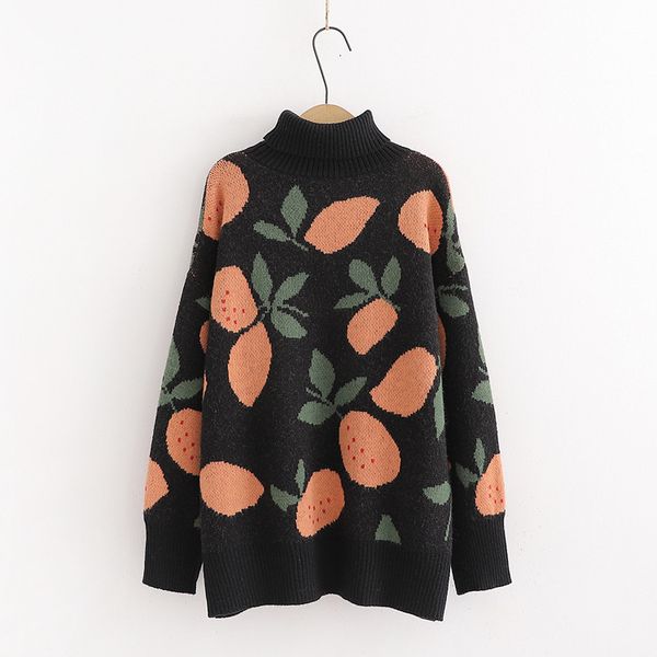 women's sweaters women casual winter warm turtlecneck sweet jumpers pull knitwear oversized sweater fruit 30it, White;black
women's sweaters women casual winter warm turtlecneck sweet jumpers pull knitwear oversized sweater fruit 30it, White;black