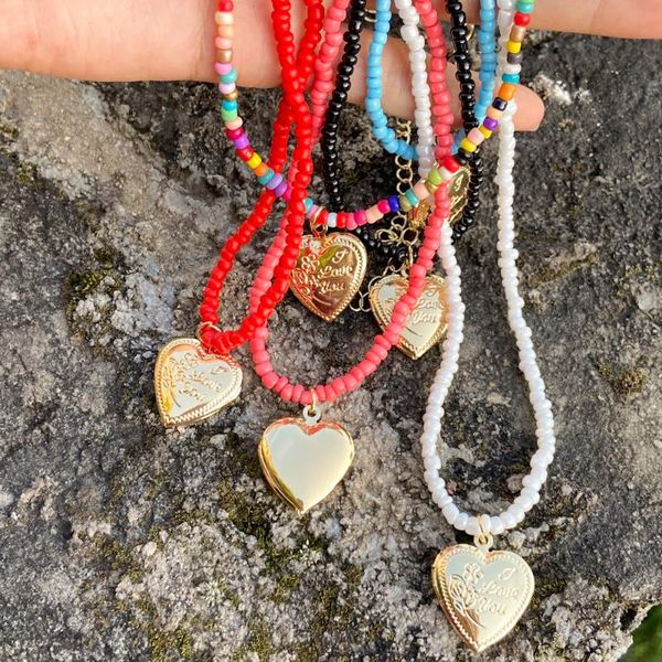 pendant necklaces ourex 2021 fashion bohemia beads heart stock pendent necklace handmade beaded clavicle for women party jewelry, Silver
pendant necklaces ourex 2021 fashion bohemia beads heart stock pendent necklace handmade beaded clavicle for women party jewelry, Silver
