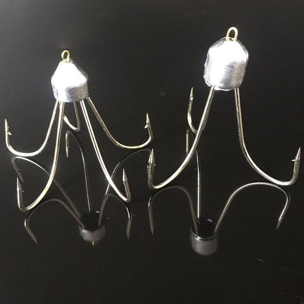 2pcs anchor hook 6 sizes three/five claw lead hammer with barbed five fishing hooks
2pcs anchor hook 6 sizes three/five claw lead hammer with barbed five fishing hooks