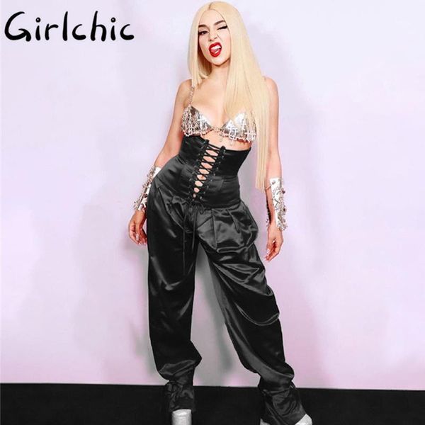women's pants & capris girlchic drawstring bow trendy slim solid bottoms designed soft hollow out high waist pant ankle banded casual a, Black;white
women's pants & capris girlchic drawstring bow trendy slim solid bottoms designed soft hollow out high waist pant ankle banded casual a, Black;white