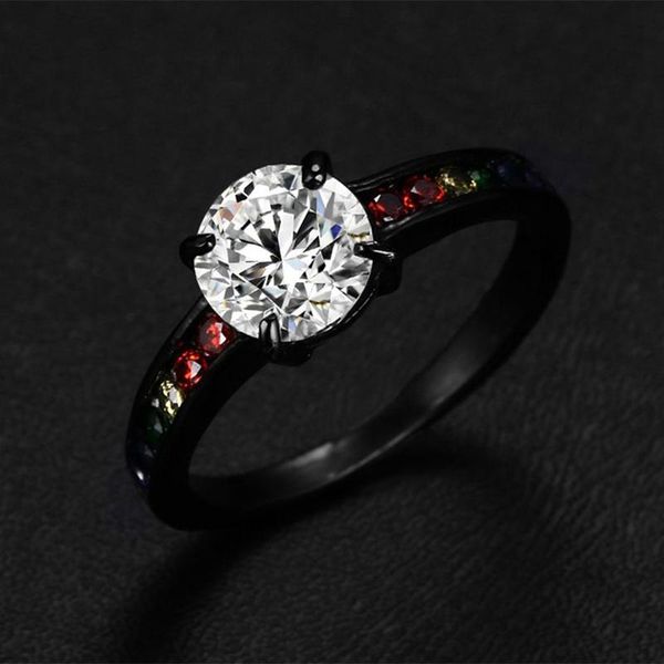 classic 8mm mens ring stainless steel black gun filled colorful rainbow gay pride rings for women men wedding jewelry alliance, Slivery;golden 
classic 8mm mens ring stainless steel black gun filled colorful rainbow gay pride rings for women men wedding jewelry alliance, Slivery;golden