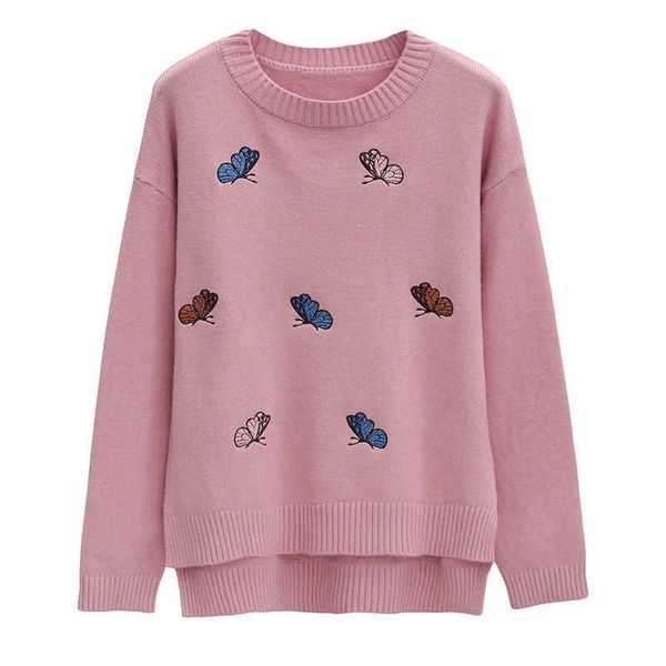perhaps u women pink white black butterfly embroidery sweater o neck knitted pullovers long sleeve autumn winter casual m0175 210529
perhaps u women pink white black butterfly embroidery sweater o neck knitted pullovers long sleeve autumn winter casual m0175 210529