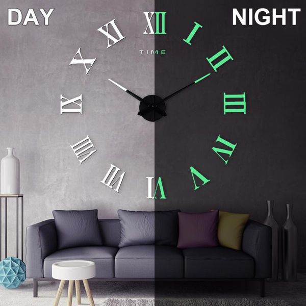 wall clocks 3d clock modern design luminous diy quartz watch roman numerals mirror for living room home decor stickers
wall clocks 3d clock modern design luminous diy quartz watch roman numerals mirror for living room home decor stickers