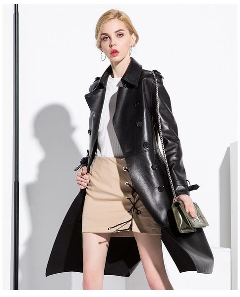 women's leather & faux 100% real sheepskin coat female streetwear long down coats autumn winter jacket women genuine jackets my3731, Black
women's leather & faux 100% real sheepskin coat female streetwear long down coats autumn winter jacket women genuine jackets my3731, Black