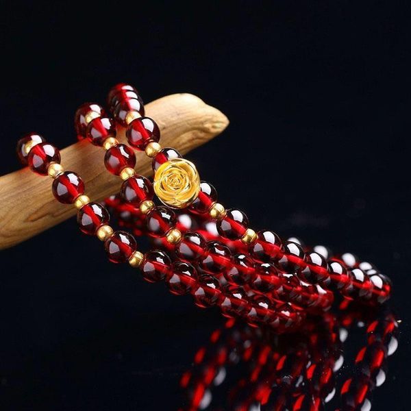 charm bracelets golden rose romantic valentine's day bracelet wine red garnet bead for women lucky fashion jewelry, Golden;silver
charm bracelets golden rose romantic valentine's day bracelet wine red garnet bead for women lucky fashion jewelry, Golden;silver