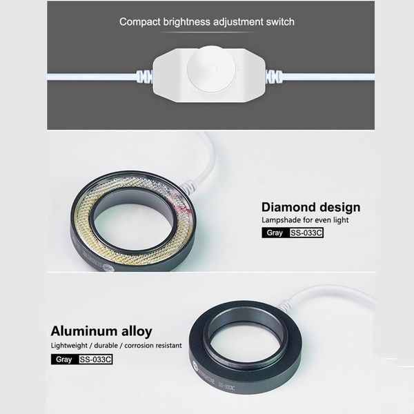 sunshine ss-033c led dust mirror microscope light source integrated ring lamp 36 white configuration dustproof lens cell phone repairing too
sunshine ss-033c led dust mirror microscope light source integrated ring lamp 36 white configuration dustproof lens cell phone repairing too