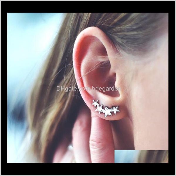 other drop delivery 2021 brand fine jewelry s925 sterling sier for women four stars modeling charming stud earrings vfzxj, Golden;silver
other drop delivery 2021 brand fine jewelry s925 sterling sier for women four stars modeling charming stud earrings vfzxj, Golden;silver