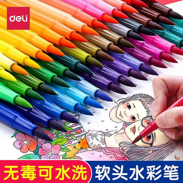 painting pens deli soft head 48 water set children's pen washable watercolor painting brush, Black;red
painting pens deli soft head 48 water set children's pen washable watercolor painting brush, Black;red