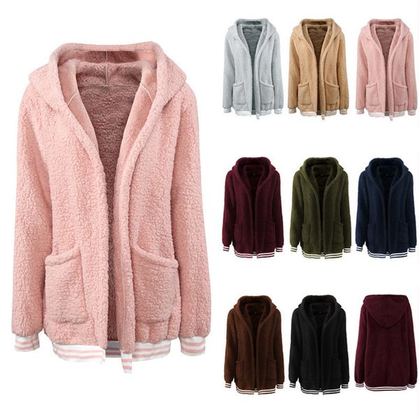 women's jackets women thick designer hooded with zipper womens jacket winter autumn casual solid color long sleeve female coats, Black;brown
women's jackets women thick designer hooded with zipper womens jacket winter autumn casual solid color long sleeve female coats, Black;brown