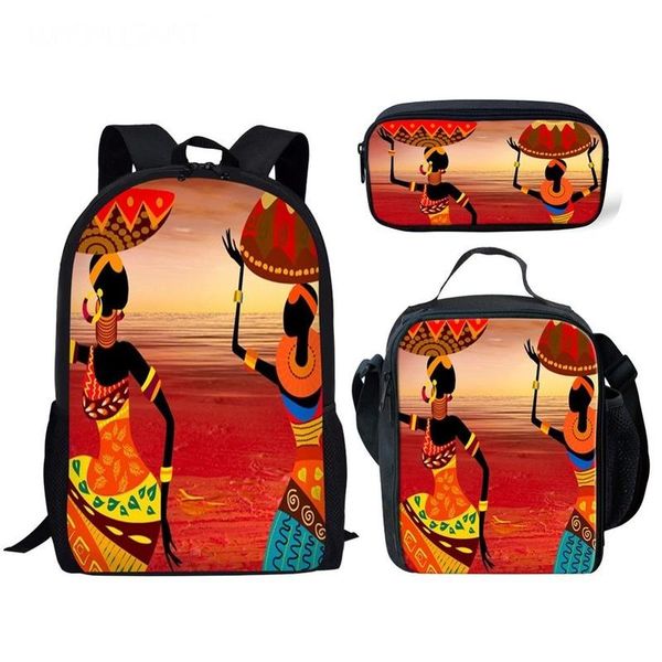 print 3 pcs/set black art african girl printing backpack women shoulder bagpack children school back pack kids bag satchel bags
print 3 pcs/set black art african girl printing backpack women shoulder bagpack children school back pack kids bag satchel bags