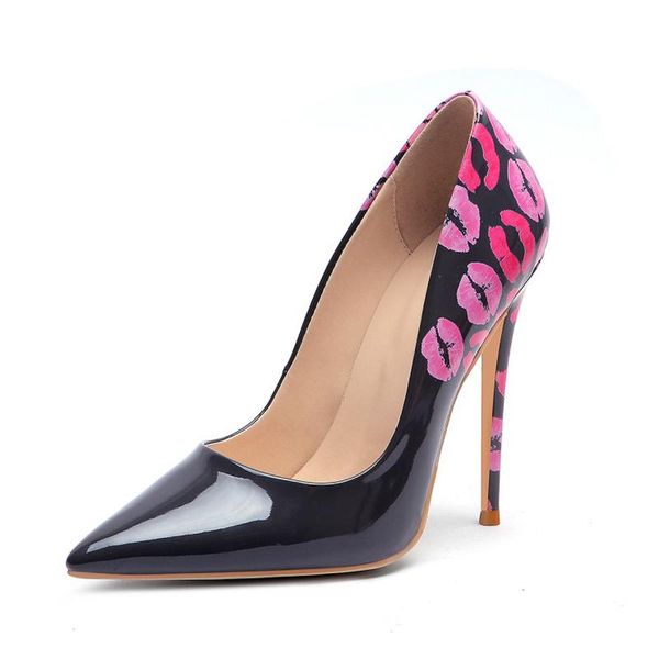 dress shoes 2021 ladies graffiti high heel pointed toe lip pattern classic pumps 12cm stiletto wedding 34-45, Black
dress shoes 2021 ladies graffiti high heel pointed toe lip pattern classic pumps 12cm stiletto wedding 34-45, Black