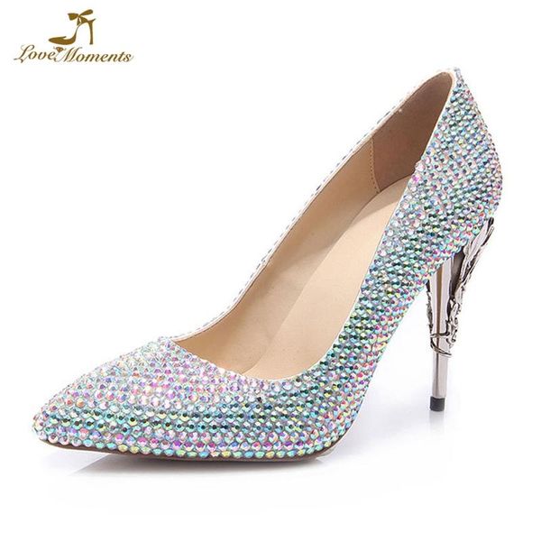 designer beautiful heel style crystal wedding shoes pointed toe ab shining rhinestone high bridal party dress shoe, Black
designer beautiful heel style crystal wedding shoes pointed toe ab shining rhinestone high bridal party dress shoe, Black