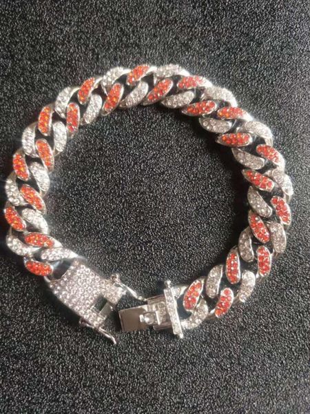 link, chain 12/15mm micro pave colorful pink white crystal cuban link anklet bracelets for kids men 25cm hip hop jewlry drop, Black
link, chain 12/15mm micro pave colorful pink white crystal cuban link anklet bracelets for kids men 25cm hip hop jewlry drop, Black