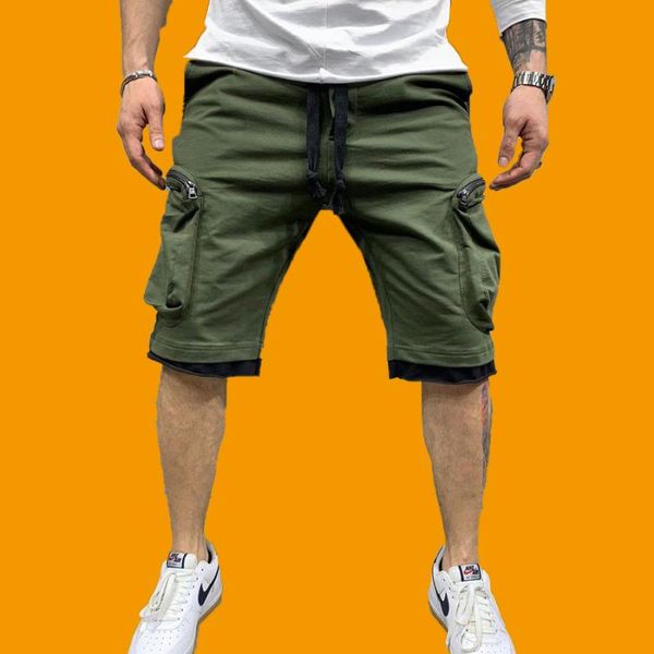 men's shorts summer casual running fitness multi-pocket sports outdoor overalls men short five-point pants, White;black
men's shorts summer casual running fitness multi-pocket sports outdoor overalls men short five-point pants, White;black