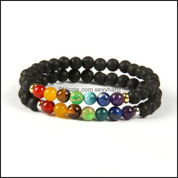 beaded, strands jewelry design 7 chakra healing yoga meditation bracelet 6mm lava rock beads with mix colors stone bracelets for gift drop d, Black
beaded, strands jewelry design 7 chakra healing yoga meditation bracelet 6mm lava rock beads with mix colors stone bracelets for gift drop d, Black