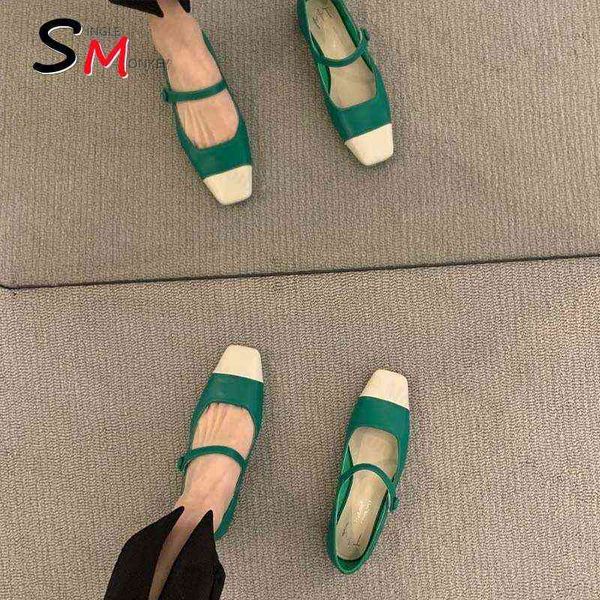dress shoes ballet flats women sandals new two color splice shallow woman spring fashion chunky loafers mujer zapatos 220303, Black
dress shoes ballet flats women sandals new two color splice shallow woman spring fashion chunky loafers mujer zapatos 220303, Black