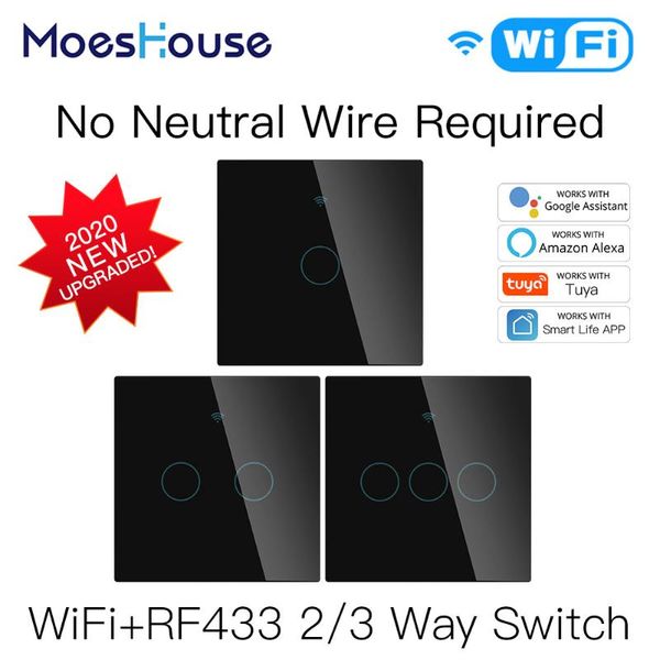 smart home control wifi light switch rf433 no neutral wire single fire life tuya app works with alexa google 220v eu
smart home control wifi light switch rf433 no neutral wire single fire life tuya app works with alexa google 220v eu