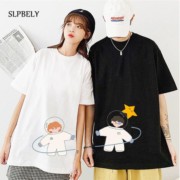 cotton summer couple t-shirt cartoon printing short sleeve tees shirt loose women and men tshirt xs-3xl women's, White
cotton summer couple t-shirt cartoon printing short sleeve tees shirt loose women and men tshirt xs-3xl women's, White