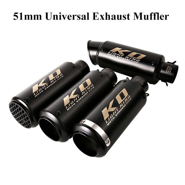 motorcycle exhaust system 38-51mm universal muffler pipe stainless steel exhasut tips scooter atv bike modified
motorcycle exhaust system 38-51mm universal muffler pipe stainless steel exhasut tips scooter atv bike modified