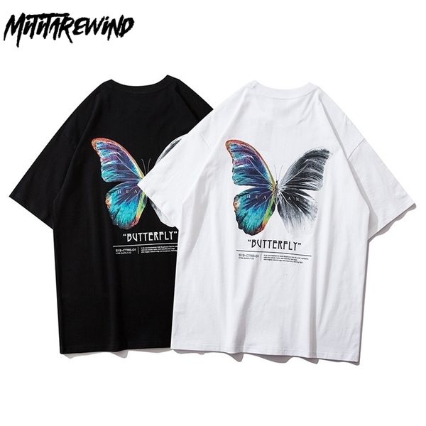 summer hip hop t shirt men and women oversized t -shirt fashion butterfly printed pure cotton harajuku short sleeve tees 210409, White;black
summer hip hop t shirt men and women oversized t -shirt fashion butterfly printed pure cotton harajuku short sleeve tees 210409, White;black