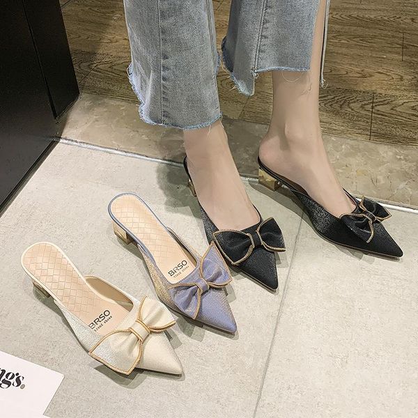 slippers women summer cover toe shoes pantofle butterfly-knot square heel luxury slides low 2021 block designer pointed fabric p, Black
slippers women summer cover toe shoes pantofle butterfly-knot square heel luxury slides low 2021 block designer pointed fabric p, Black
