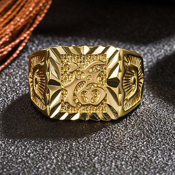 cluster rings year lucky word chinese style gold color men's finger fashion jewelry bague accessories cool masculine fortune band, Golden;silver
cluster rings year lucky word chinese style gold color men's finger fashion jewelry bague accessories cool masculine fortune band, Golden;silver