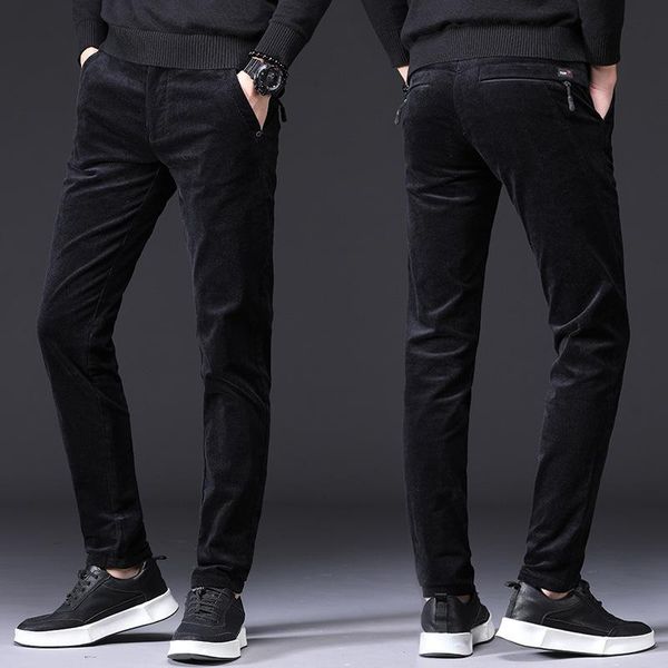 ly fashion men jeans black gray slim fit style classical casual corduroy pants elastic fleece business smart men's, Blue
ly fashion men jeans black gray slim fit style classical casual corduroy pants elastic fleece business smart men's, Blue