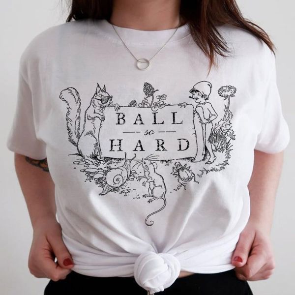 women's t-shirt funny america style ball so hard white women t shirt summer short sleeved oversize harajuku vintage tees graphic female
women's t-shirt funny america style ball so hard white women t shirt summer short sleeved oversize harajuku vintage tees graphic female